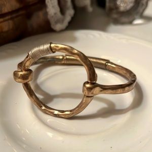 Mixed metals bracelet